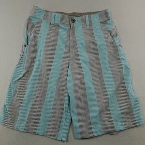 Lululemon Shorts Adult 30 Actual 28x10‎ Blue Plaid Golf Casual Pockets Preppy